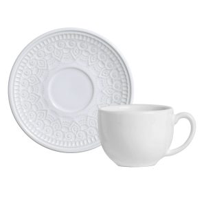 Set 6 Tazas de Te Coup Agra Blanco