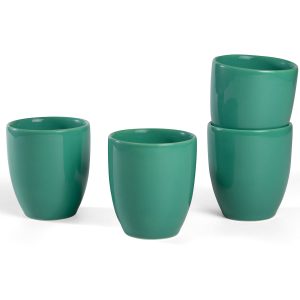 SET 4 VASOS DE VINO VERDE FRESCO ERVAS