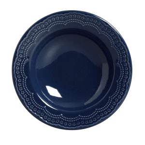 Set 6 Platos Hondo Madeleine Deep Blue