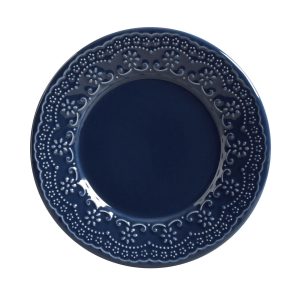 Set 6 Platos Postre o Pan Madeleine Deep Blue