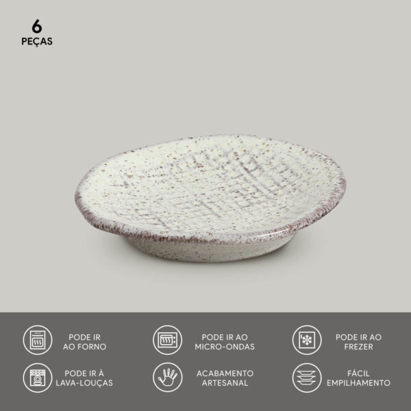 Set 6 Ramequin Juta Pistacho - Stoneware 11 cm - Imagen 7