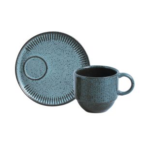 SET 6 TAZAS DE TÉ LÍNEAS NIGHT SKY – STONEWARE